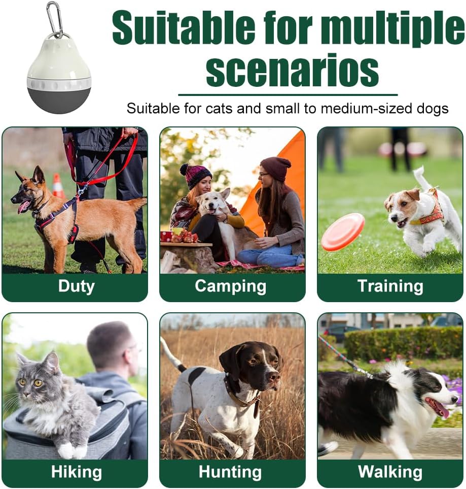 DONGKER Dog Water Bottle,200ML Leakproof Pet Travel Bottle with Foldable Silicone Body & Hanging Buckle for Small Pets Outdoor Walking Hiking Travel