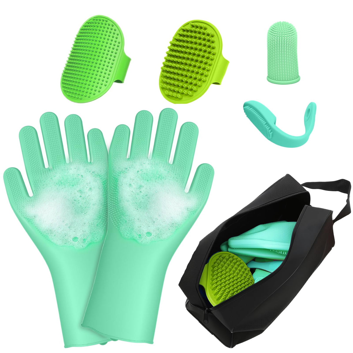 Pet Grooming Kit & Bath Supplies for Dogs, Cats -