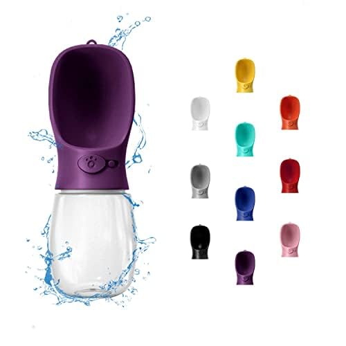 WePet Portable Dog Water Bottle, 19 OZ, Leak Proof Puppy Water Dispenser with Drinking Feeder for Pets Outdoor Walking, Hiking, Travel, Food Grade Plastic