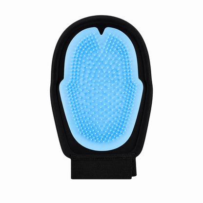Pet Grooming Gloves for Dogs & Cats – Double Sided Deshedding Glove, Hair Remover & Massage Brush for Shedding Fur (Light Blue)