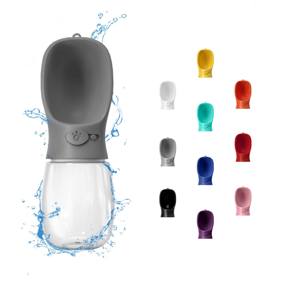 WePet Portable Dog Water Bottle, 19 OZ, Leak Proof Puppy Water Dispenser with Drinking Feeder for Pets Outdoor Walking, Hiking, Travel, Food Grade Plastic