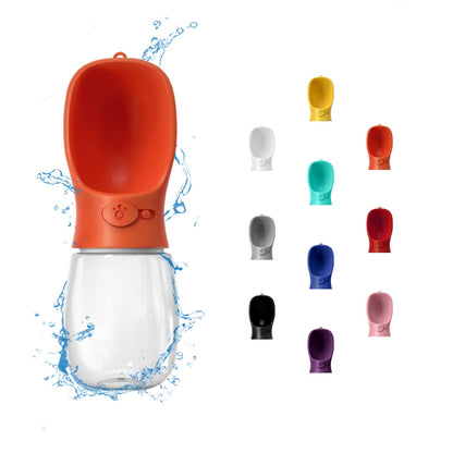 WePet Portable Dog Water Bottle, 19 OZ, Leak Proof Puppy Water Dispenser with Drinking Feeder for Pets Outdoor Walking, Hiking, Travel, Food Grade Plastic