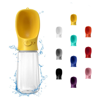 WePet Portable Dog Water Bottle, 19 OZ, Leak Proof Puppy Water Dispenser with Drinking Feeder for Pets Outdoor Walking, Hiking, Travel, Food Grade Plastic