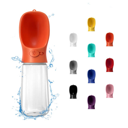 WePet Portable Dog Water Bottle, 12 OZ, Leak Proof Puppy Water Dispenser with Drinking Feeder for Pets Outdoor Walking, Hiking, Travel, Food Grade Plastic