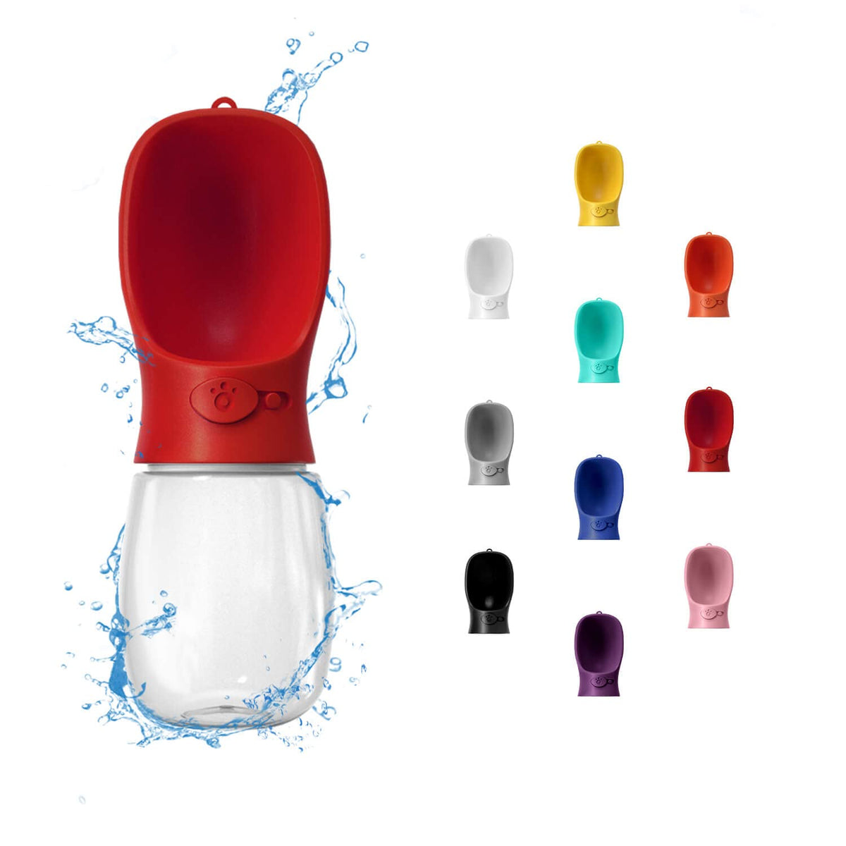 WePet Portable Dog Water Bottle, 19 OZ, Leak Proof Puppy Water Dispenser with Drinking Feeder for Pets Outdoor Walking, Hiking, Travel, Food Grade Plastic