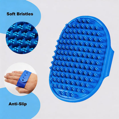 3Pcs Dog Bath Brush Set for Dogs and Cats
