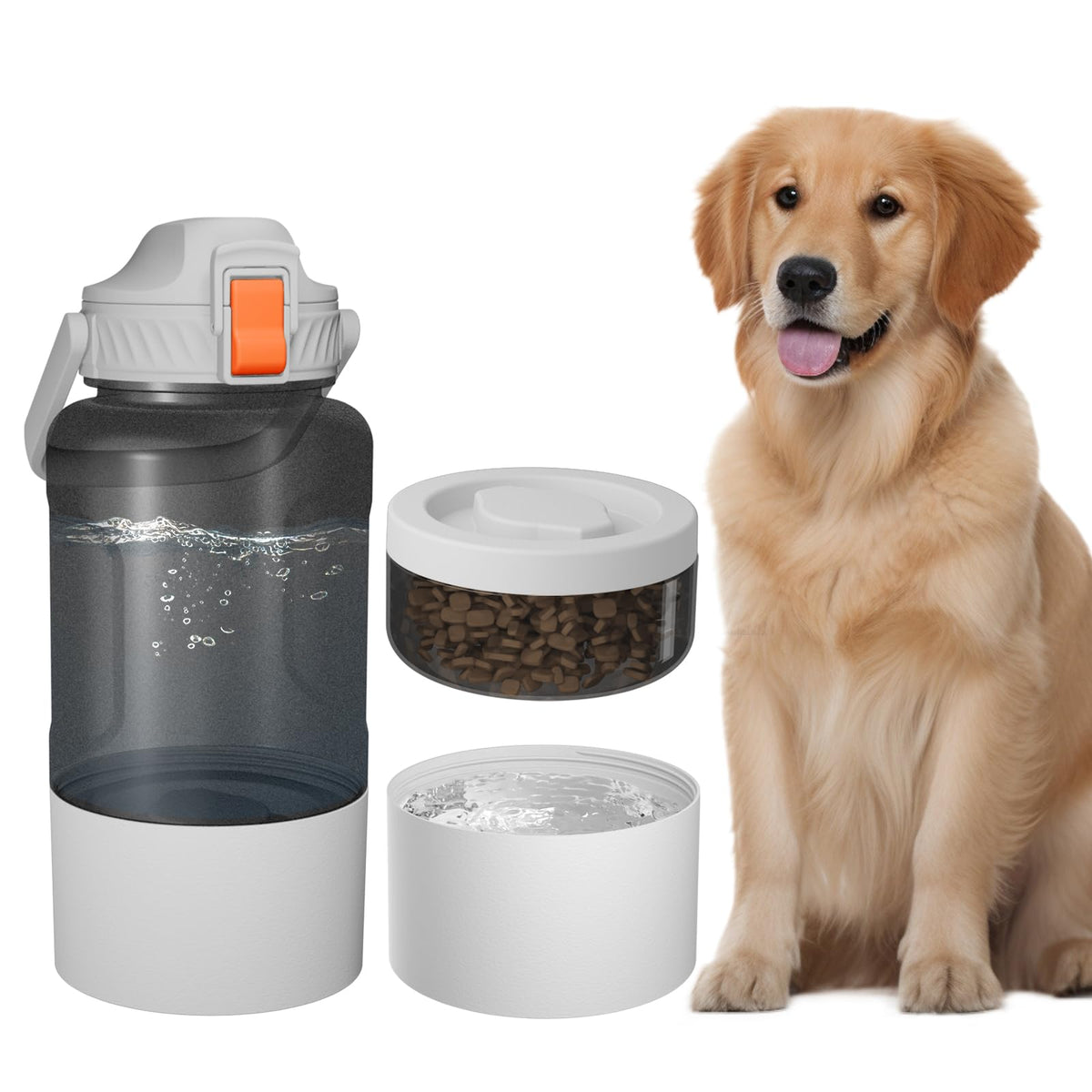 Cibaabo 53oz Large Dog Water Bottle for All Day Travel Feeding & Hydration