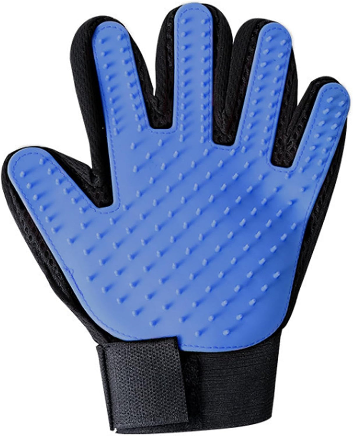 2 Pet Grooming Glove for Dogs & Cats – Hair Remover Brush, Deshedding Mitt with Soft Silicone Tips, Gentle Massage & Easy Fur Removal for Short & Long Hair Pets (Blue)