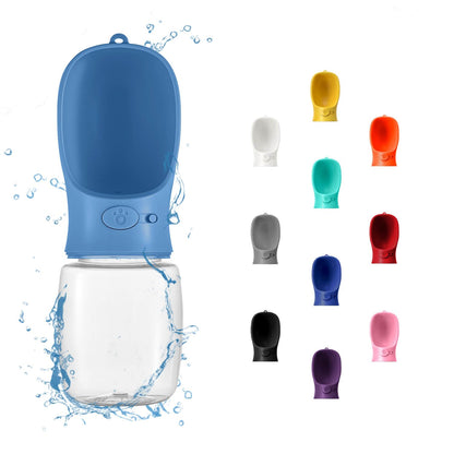 WePet Portable Dog Water Bottle, 19 OZ, Leak Proof Puppy Water Dispenser with Drinking Feeder for Pets Outdoor Walking, Hiking, Travel, Food Grade Plastic