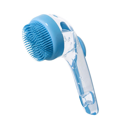 2025 Upgrade Edition Pet Bathing & Grooming Brush, 2-in-1 Shampoo Dispenser & Massage Brush for Dogs and Cats, Suitable for All Coat Types (Green Brush)
