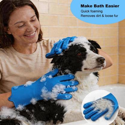 3Pcs Dog Bath Brush Set for Dogs and Cats