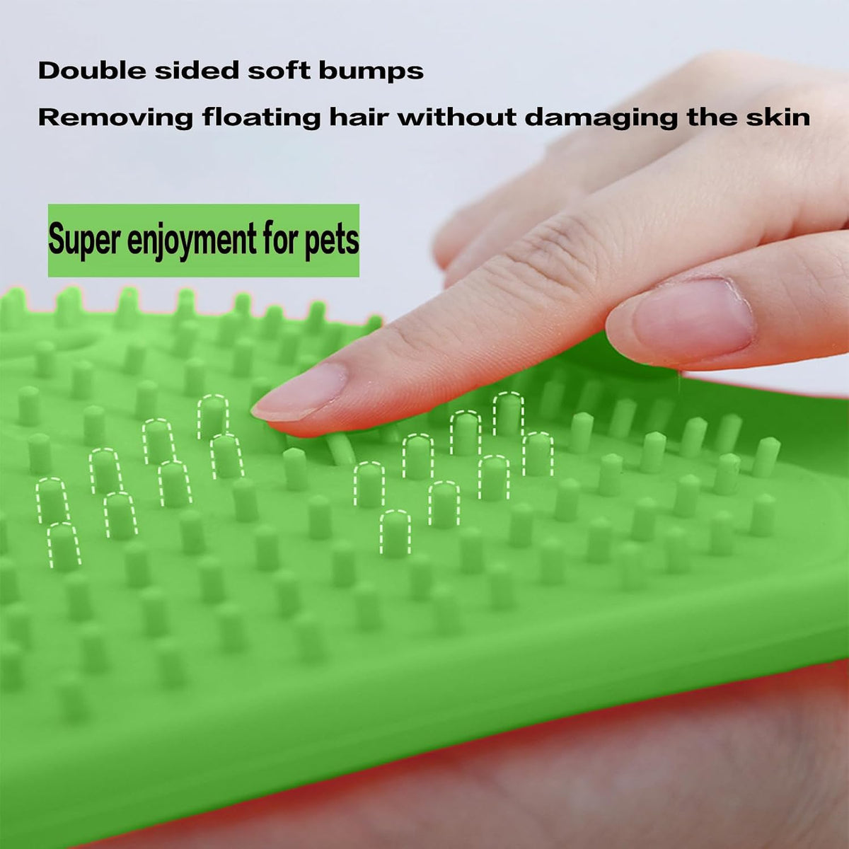 YOFANG Pet Grooming Hair Removal Gloves Bathing-Dry & Wet Use