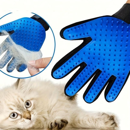 2 Pack Pet Deshedding Massage Grooming Gloves for Dogs & Cats, Floating Hair Remover Tool, Cat Cleaning Grooming Gloves, Pet Massage & Petting Gloves, Deshedding Glove Brush