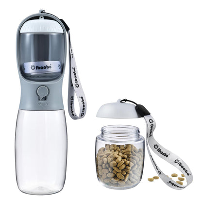 Cibaabo Dog Water Bottle Portable with Food Container & Filter for Travel