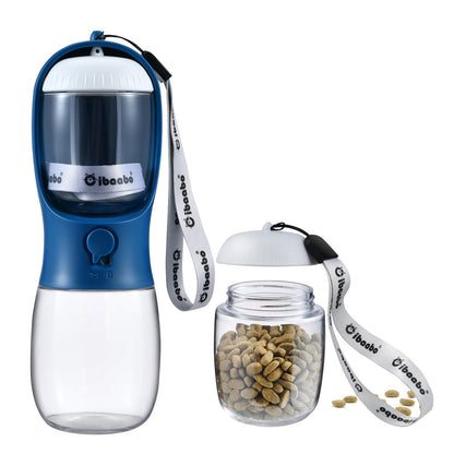 Cibaabo Dog Water Bottle Portable with Food Container & Filter for Travel
