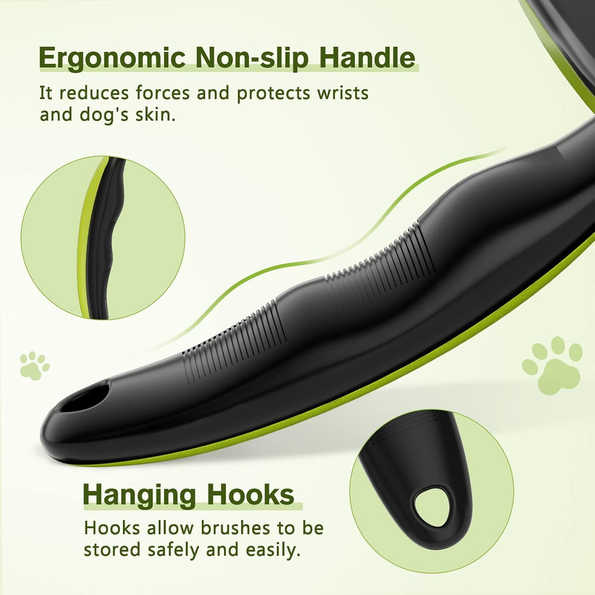 Pecute Skin Friendly Self-Cleaning Slicker Brush for Dog & Cat Shedding