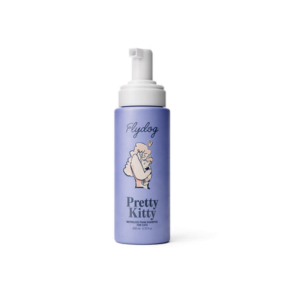 Pretty Kitty Waterless Cat Dry Shampoo with Grooming Glove– No Rinse, Lick-Safe, Moisturizing for Dry Skin, Dandruff, Deshedding, Wash Soap Spray Foam for Kittens, Bathing & Cleaning Supplies