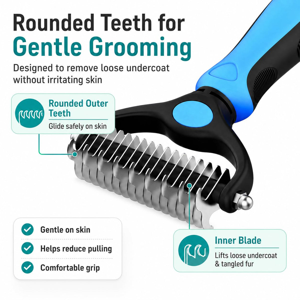 Pet Grooming Tool,Dog Brush For Shedding,Deshedding Dog Brush