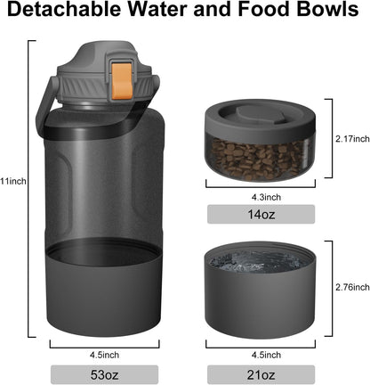 Cibaabo 53oz Large Dog Water Bottle for All Day Travel Feeding & Hydration