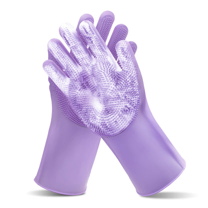 Pet Grooming Gloves—Dog Washing Gloves with High-Density Teeth