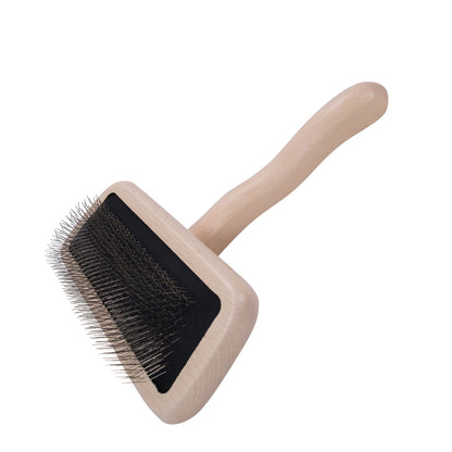 Chris Christensen Big G Dog Slicker Brush for Dogs (Goldendoodles, Labradoodles, Poodles), Groom Like a Professional, Fluff Detangle Style, Saves Time Energy, Coral, Large