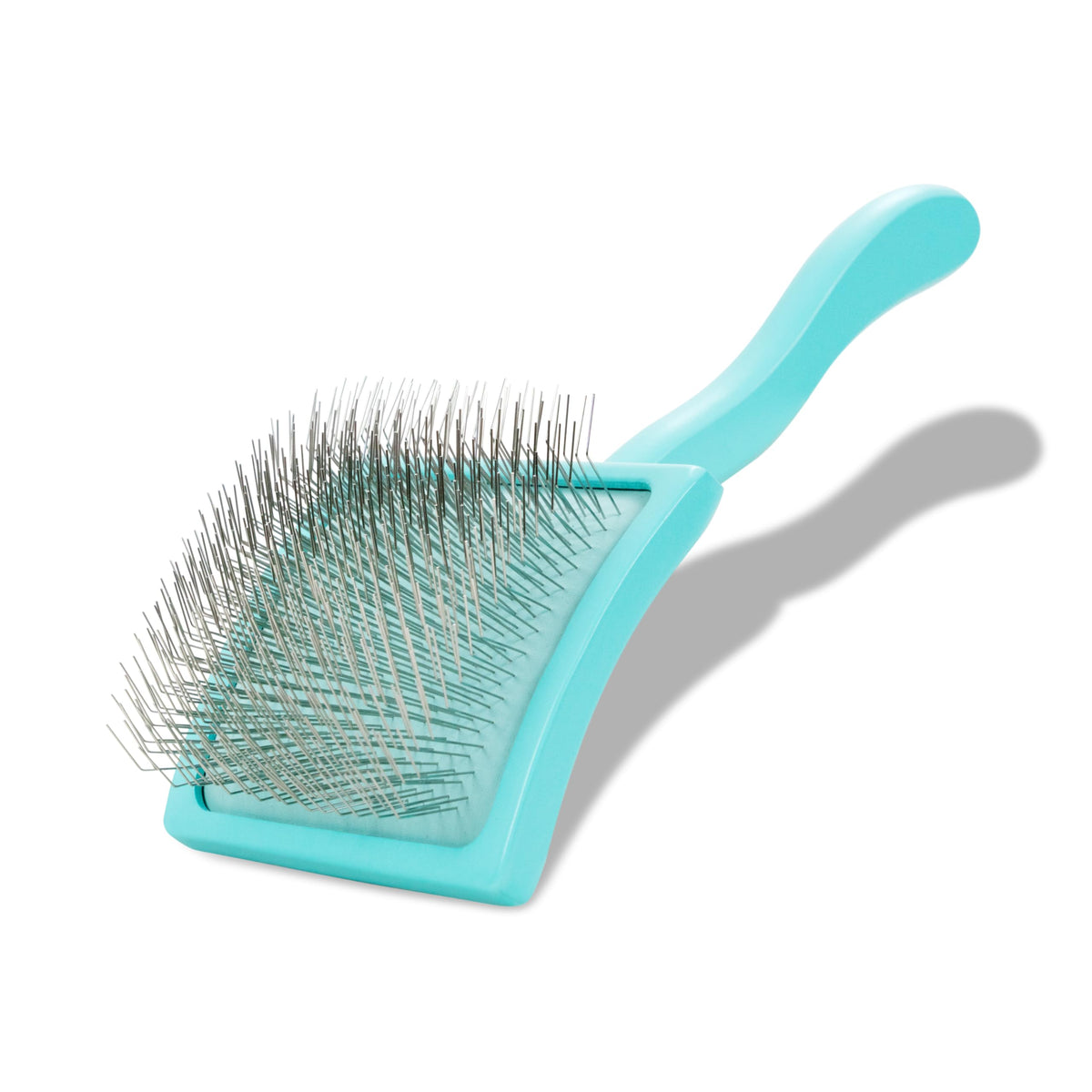 Chris Christensen Big G Dog Slicker Brush for Dogs (Goldendoodles, Labradoodles, Poodles), Groom Like a Professional, Fluff Detangle Style, Saves Time Energy, Coral, Large
