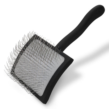 Chris Christensen Big G Dog Slicker Brush for Dogs (Goldendoodles, Labradoodles, Poodles), Groom Like a Professional, Fluff Detangle Style, Saves Time Energy, Coral, Large