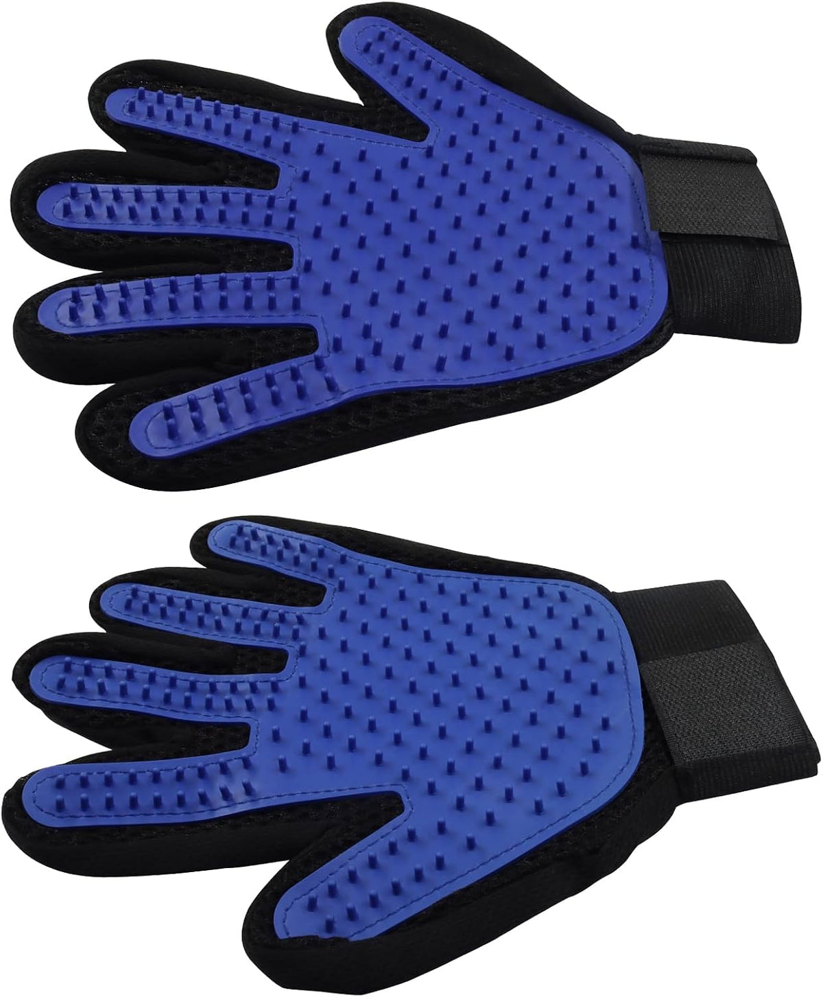 Pet Grooming Gloves, 1 Pair, Blue