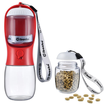 Cibaabo Dog Water Bottle Portable with Food Container & Filter for Travel