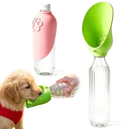 Portable Silicone Dog Water Bottle Adapter for Outdoor Travel