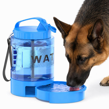 77 oz Portable Dog Water Bottle, 2.2L Dog Travel Water Dispenser Olive Green