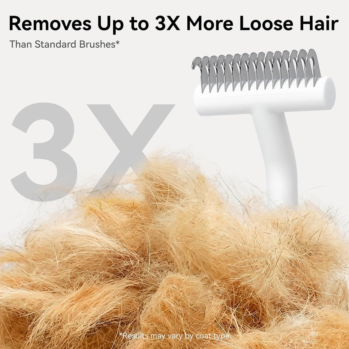 aumuca Undercoat Rake for Dogs, Deshedding & Dematting Comb for Cats, Horse