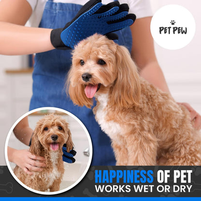 [Upgraded] Pet Hair Removal Glove – Grooming Gloves for Dogs & Cats
