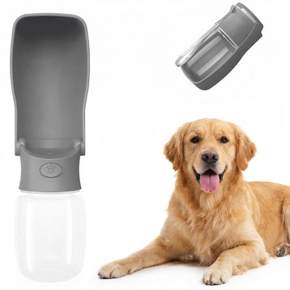 Portable Dog Water Bottle Dispenser [Leak Proof & Foldable] Dog Travel Water Bottle Bowl Accessories for Puppy Small Medium Large Dogs Pet Water Bottles for Dogs Walking Outdoor Hiking 19OZ