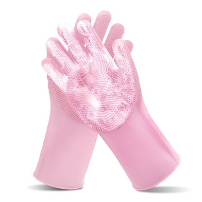 Pet Grooming Gloves—Dog Washing Gloves with High-Density Teeth