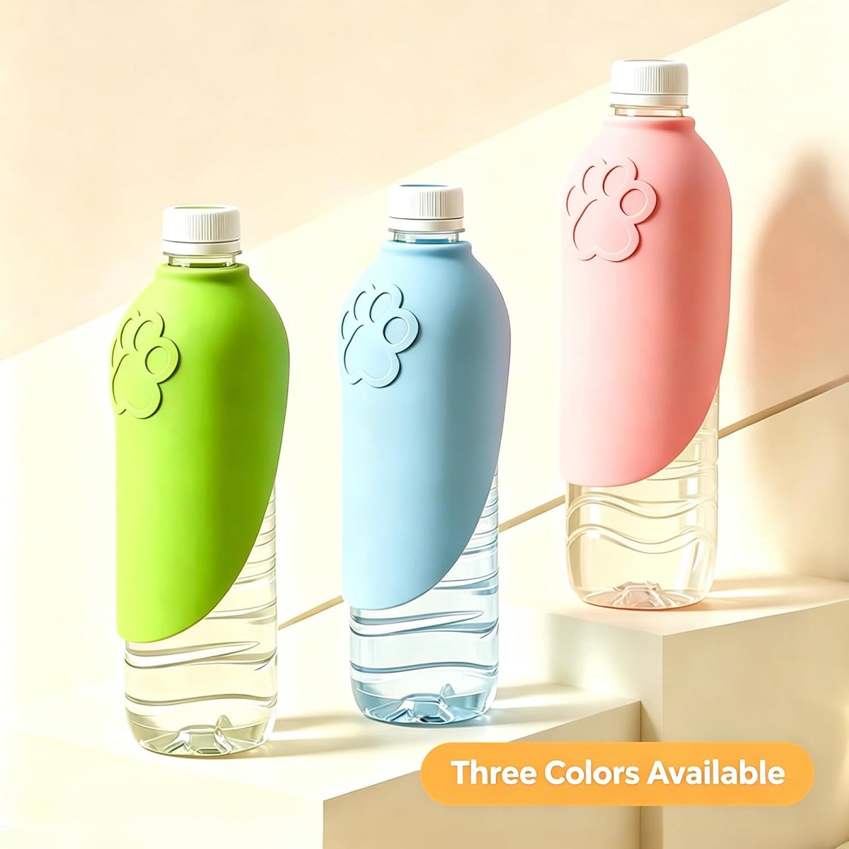 Portable Silicone Dog Water Bottle Adapter for Outdoor Travel