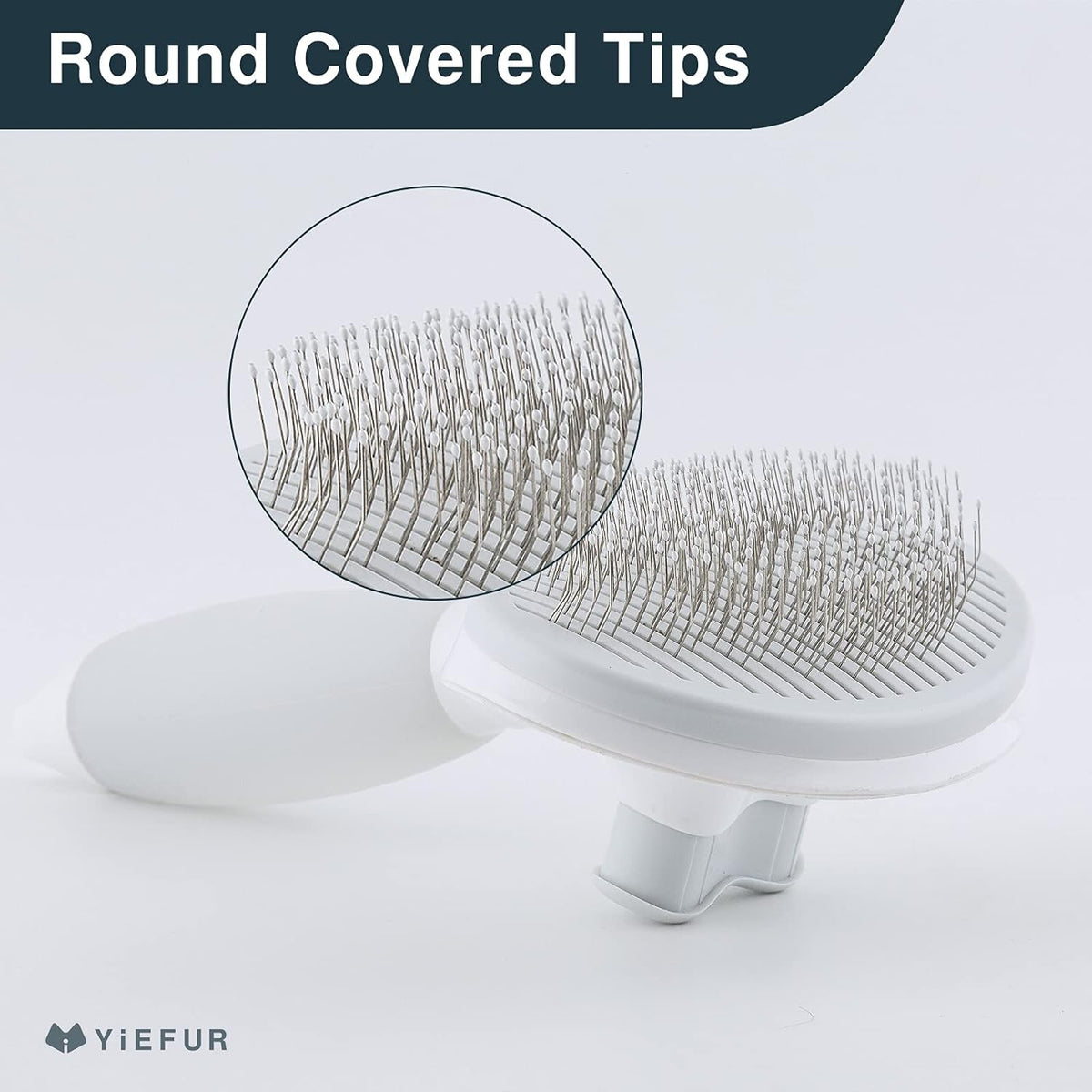 Cat Brush for Shedding, Self Cleaning Brush for Long & Short Hair Cats