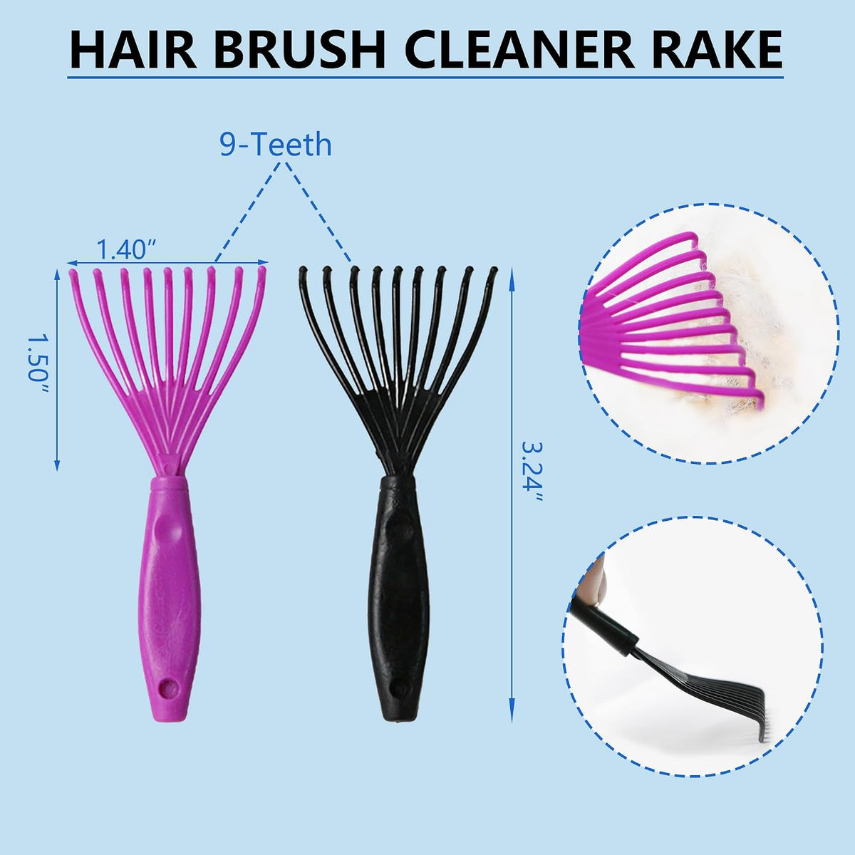 5-in-1 Dog & Cat Extra Long Pin Grooming Kit Slicker Brush for Large Dogs Cats Remove Loose Fur, Undercoat Brush for Shedding, Dematting Comb & Cleaner for Long Haired Pets