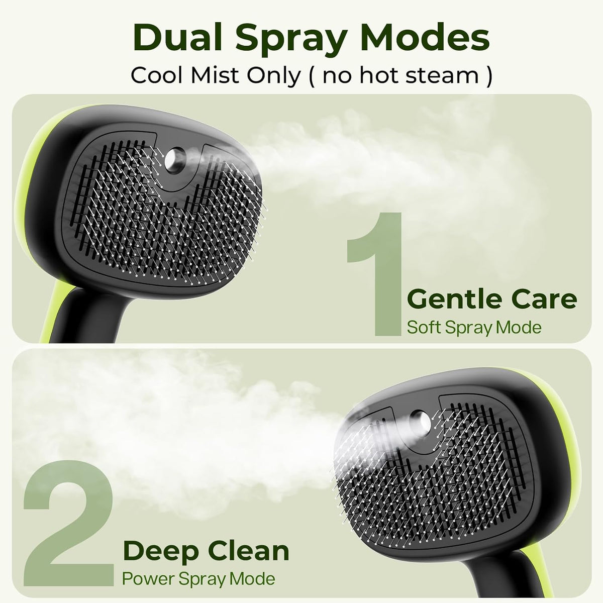 Pecute Self-Cleaning Steam Dog Cat Brush for Heavy Shedding/Long Coats