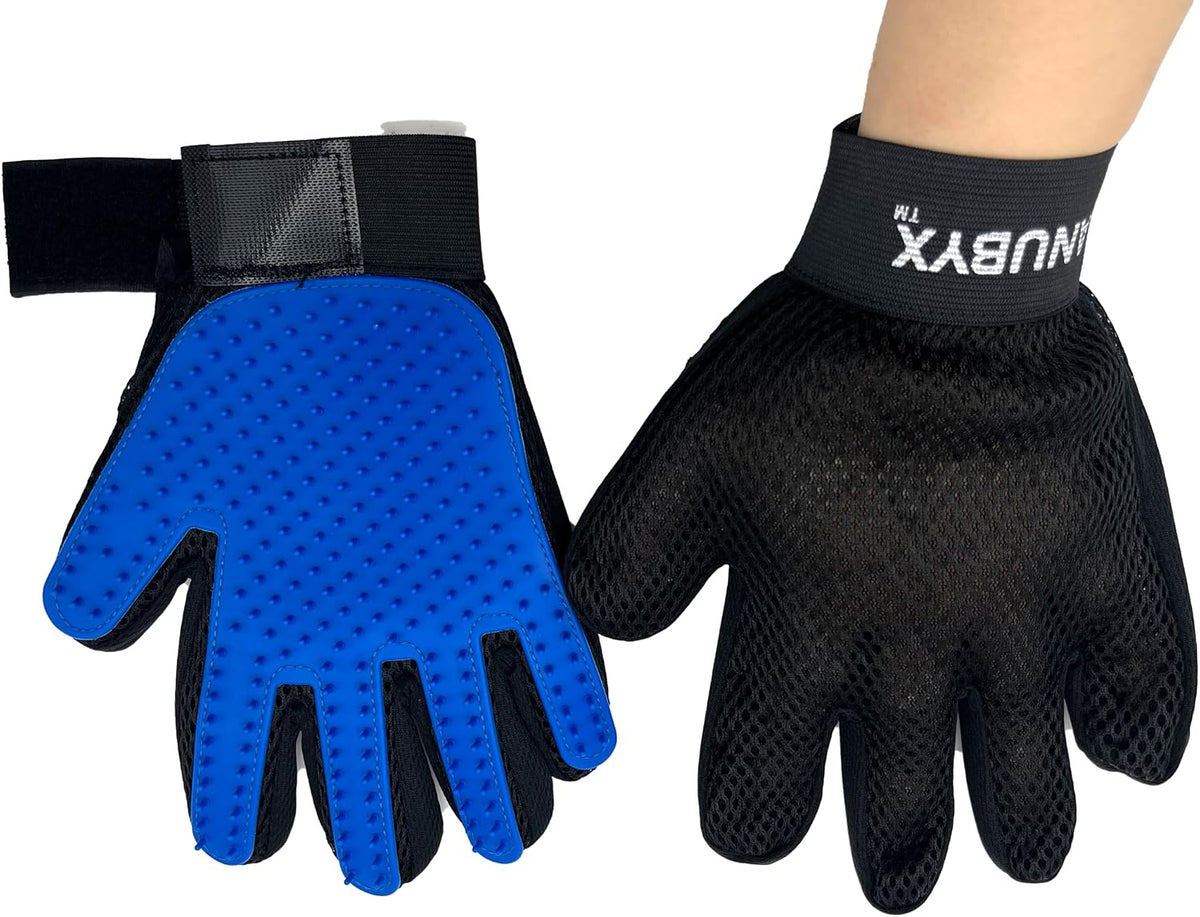Pet Grooming Gloves for Dogs & Cats – Deshedding Hair Remover Mitt (2-Pack)