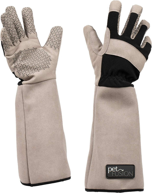 PetFusion Multipurpose Pet Glove for Grooming, Grey