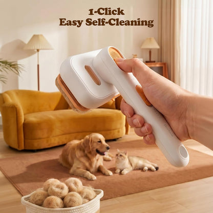 Rorhxia Pet Steam Brush for Dog & Cat, Grooming Slicker Brush for Shedding