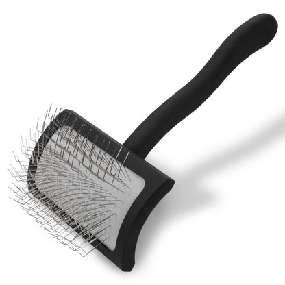 Chris Christensen Big G Dog Slicker Brush for Dogs (Goldendoodles, Labradoodles, Poodles), Groom Like a Professional, Fluff Detangle Style, Saves Time Energy, Coral, Large