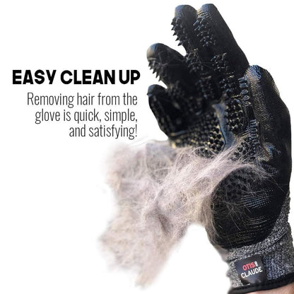 Pet Grooming Gloves for Dogs & Cats – Deshedding Brush and Bathing Mitt with Soft Silicone Tips - Removes Loose Hair, Dirt & Dander - Gentle Massage Grooming Tool - Adjustable Fit