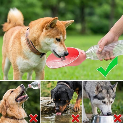 Portable Silicone Dog Water Bottle Adapter for Outdoor Travel