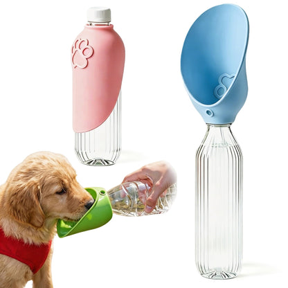 Portable Silicone Dog Water Bottle Adapter for Outdoor Travel
