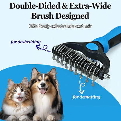 Dog Brush for Shedding Undercoat Rake for Dogs Pet Pro Grooming Tool