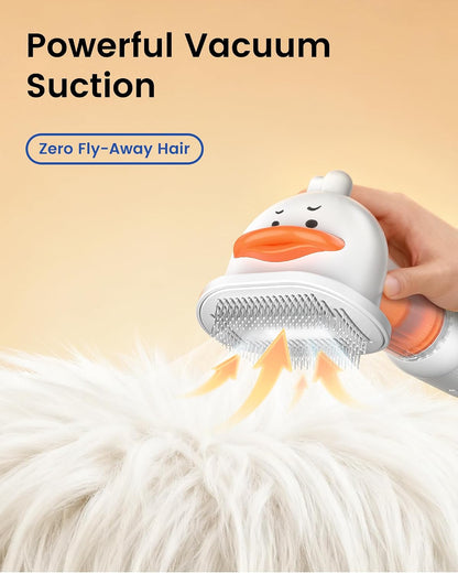 Vacuum Dog Brush for Shedding, Mess-Free Grooming
