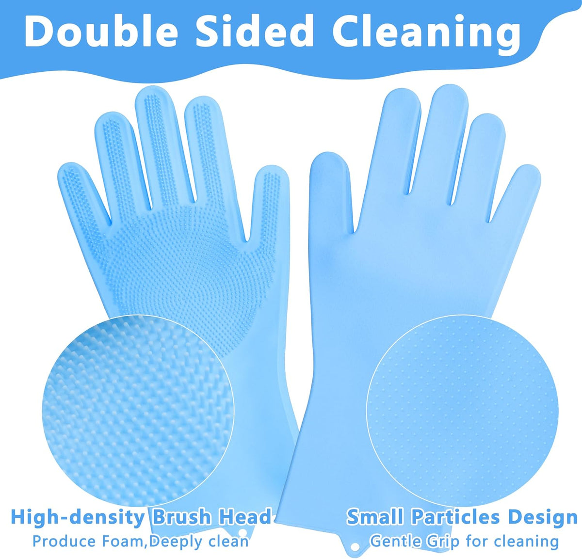Pet Grooming Gloves—Dog Washing Gloves with High-Density Teeth