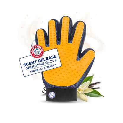 Arm & Hammer Deodorizing Dog Grooming Glove, Lily & Vanilla Scent